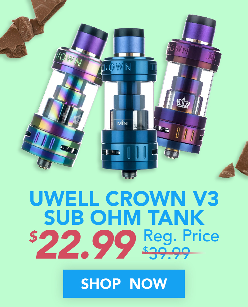 Uwell Crown V3 Sub Ohm Tank $22.99 Uwell Crown V3 Sub Ohm Tank $22.99