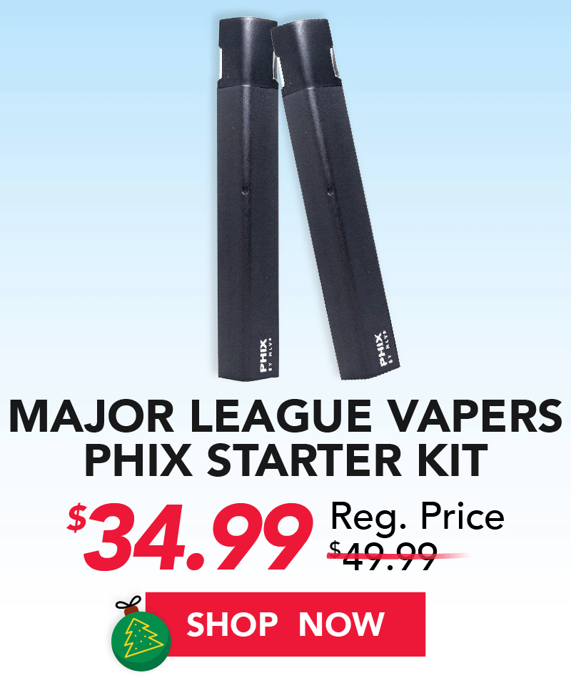 major league vapers phix starter kit $34.99